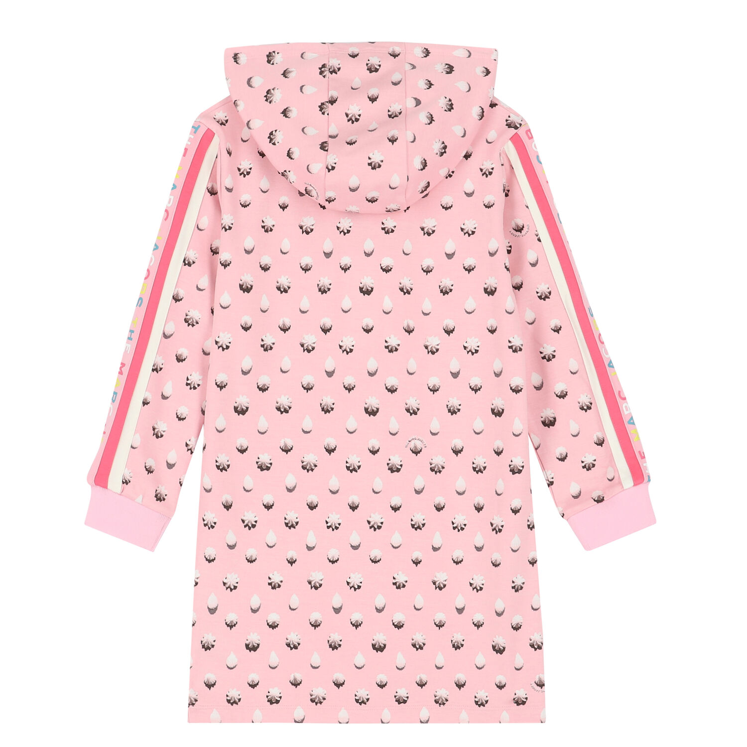 Girls Pink Printed Dress, 1, hi-res