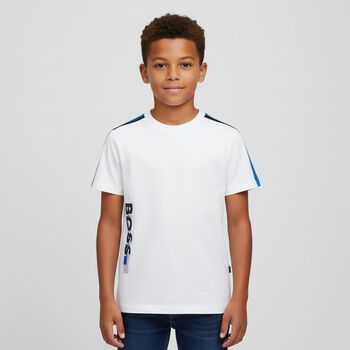 Boys White Logo T-Shirt