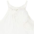 Girls Ivory Flower Top, 2, hi-res