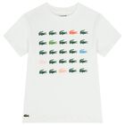 Boys White Logo T-Shirt, 1, hi-res