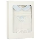 Baby Boys Ivory & Blue Babygrow, 1, hi-res