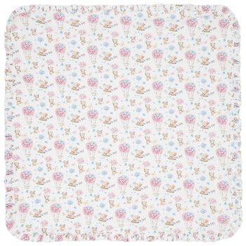 Baby Girls White Azalia Blanket