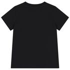 Girls Black Teddy Bear T-Shirt, 2, hi-res