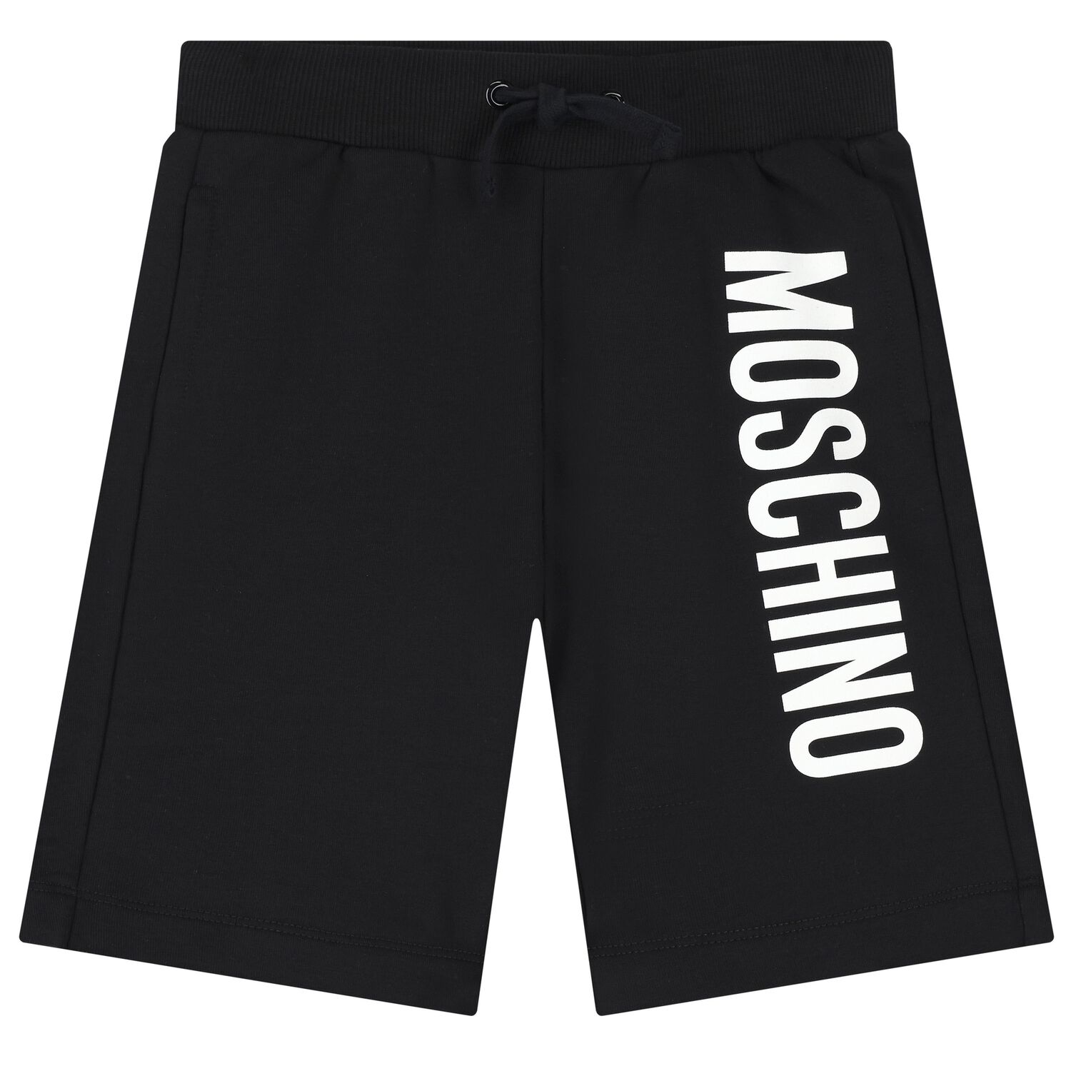 Boys Black Logo Shorts, 3, hi-res