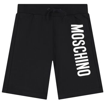 Boys Black Logo Shorts