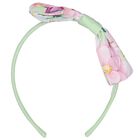 Girls Multi-Colored Logo Bow Headband, 1, hi-res