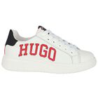 Boys White Logo Trainers, 1, hi-res