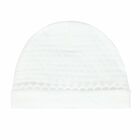 Baby Girls White Logo Hat , 1, hi-res