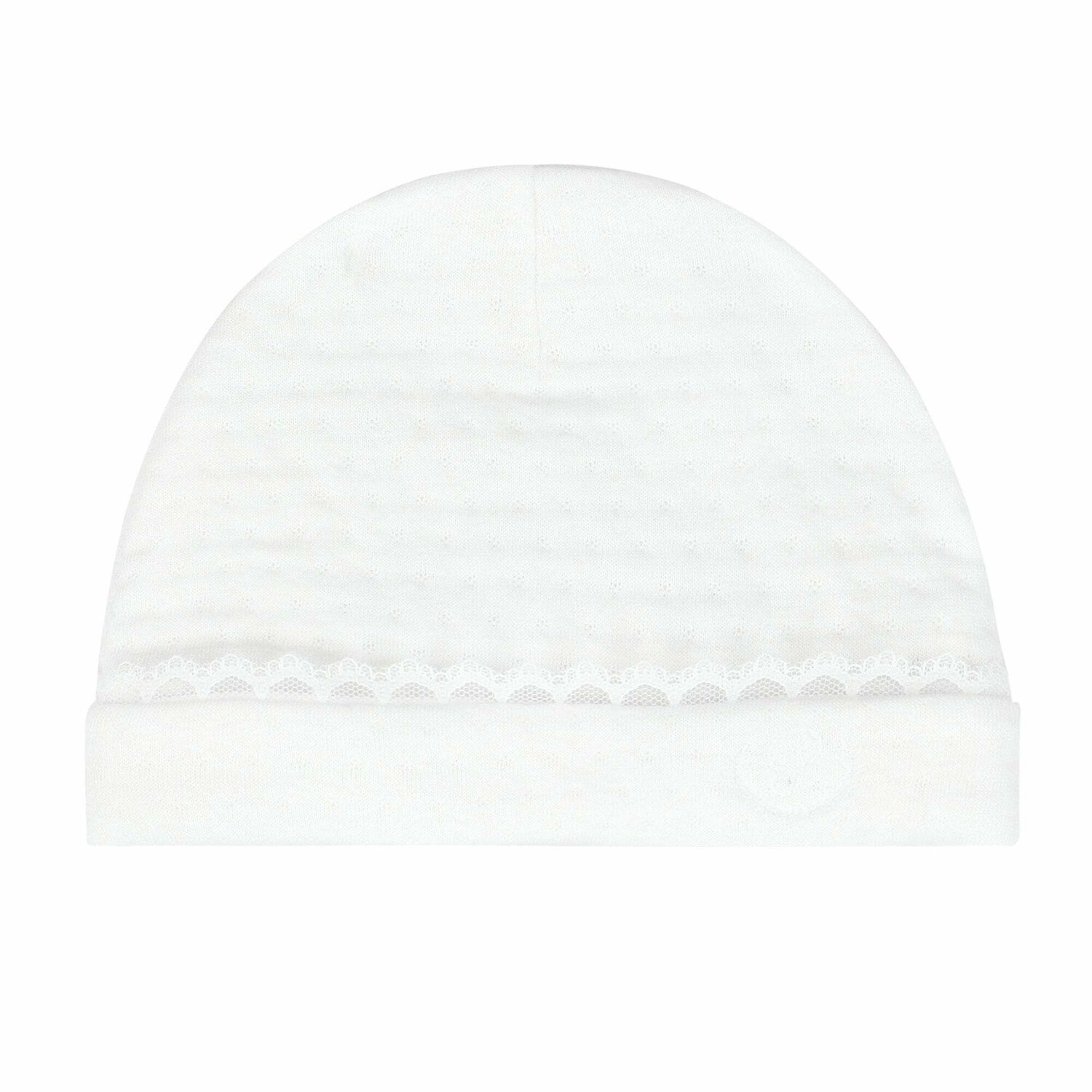 Baby Girls White Logo Hat , 1, hi-res image number null