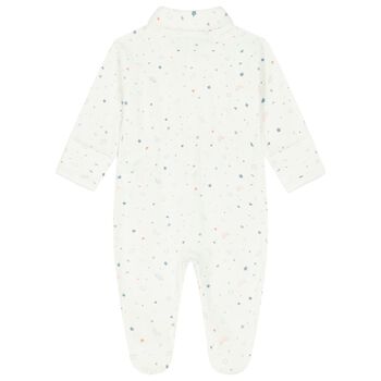 Baby Boy White & Blue Babygrow