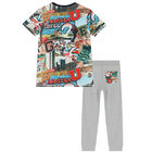 Boys Multi-Colored Logo Trousers Set, 3, hi-res