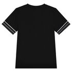 Boys Black Logo T-Shirt, 1, hi-res