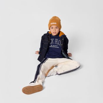 Boys Ivory Logo Joggers