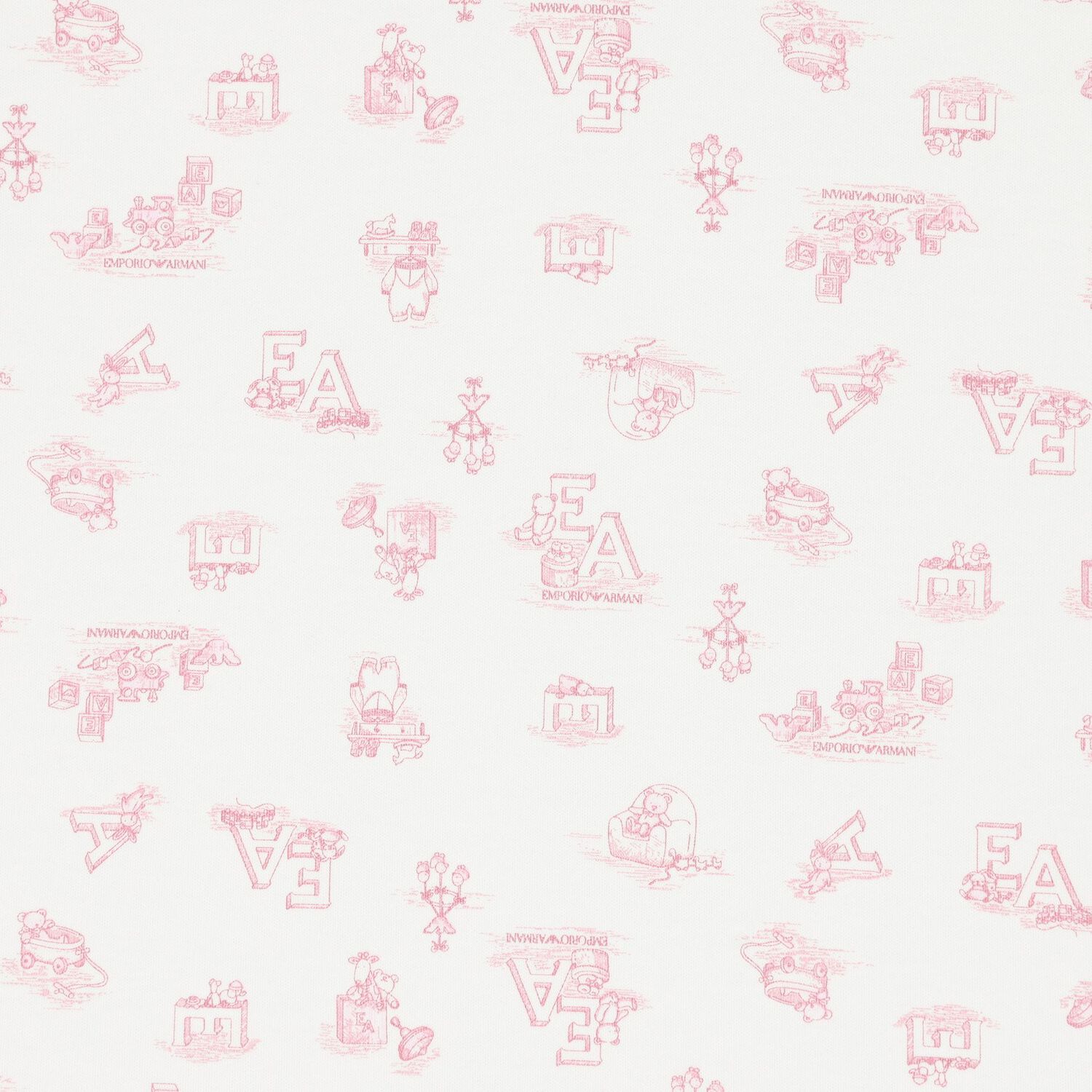 Baby Girls Ivory & Pink Logo Blanket, 2, hi-res