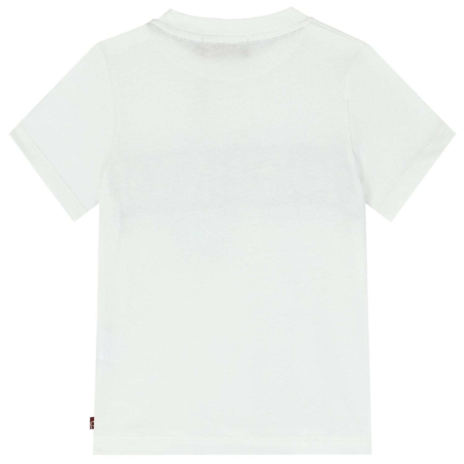 Younger Boy White Logo T-Shirt, 1, hi-res