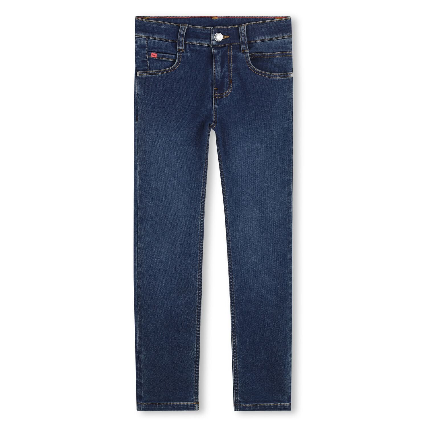 Boys Navy Blue Denim Jeans, 1, hi-res