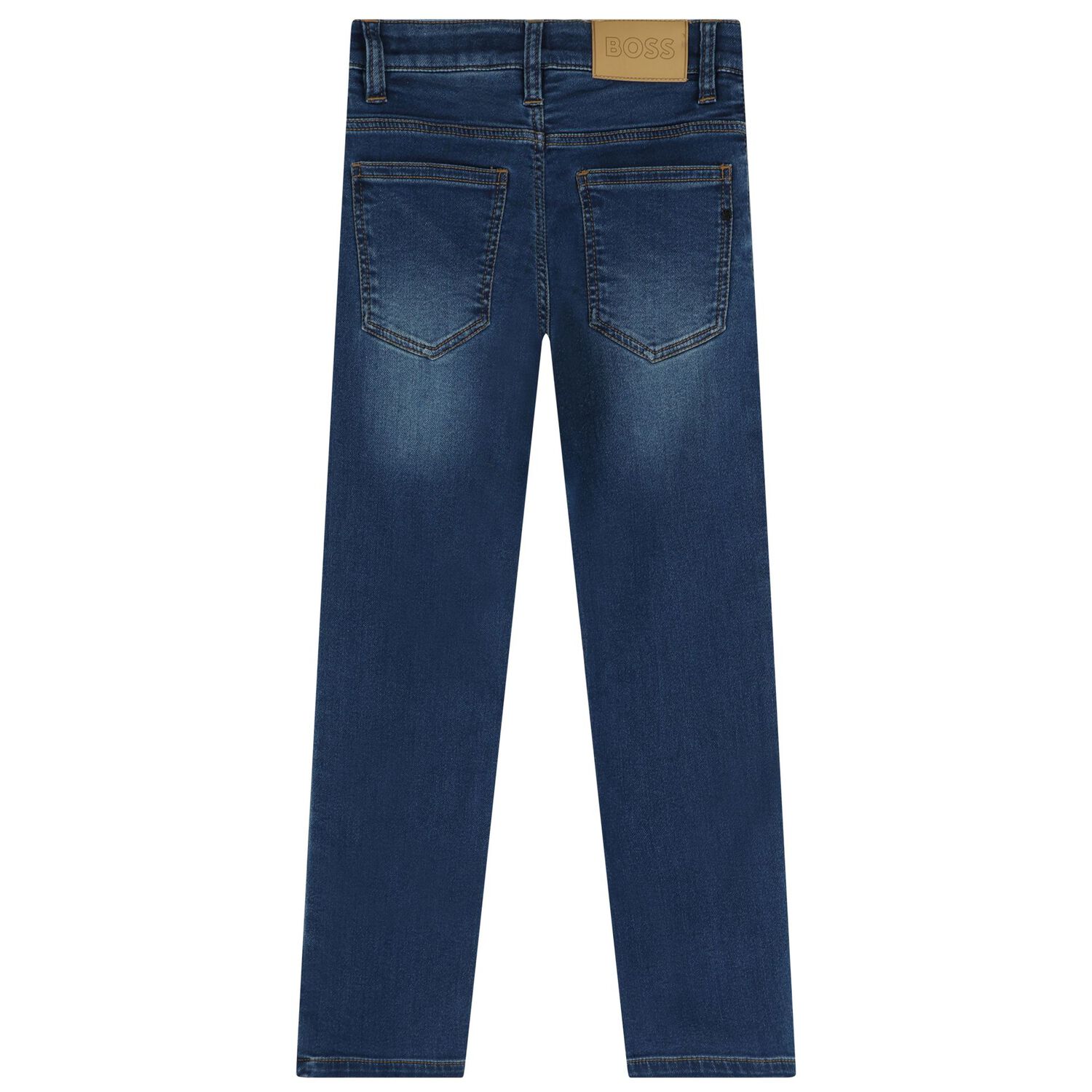 Boys Navy Blue Denim Jeans, 1, hi-res