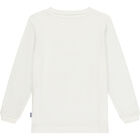 Boys White Car Long Sleeve Top, 1, hi-res