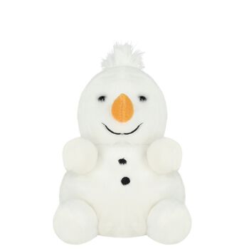 White Froyo Snowman Soft Toy ( 18CM )