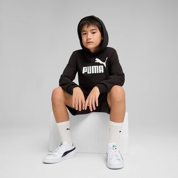 Boys Black & White Logo Hooded Top