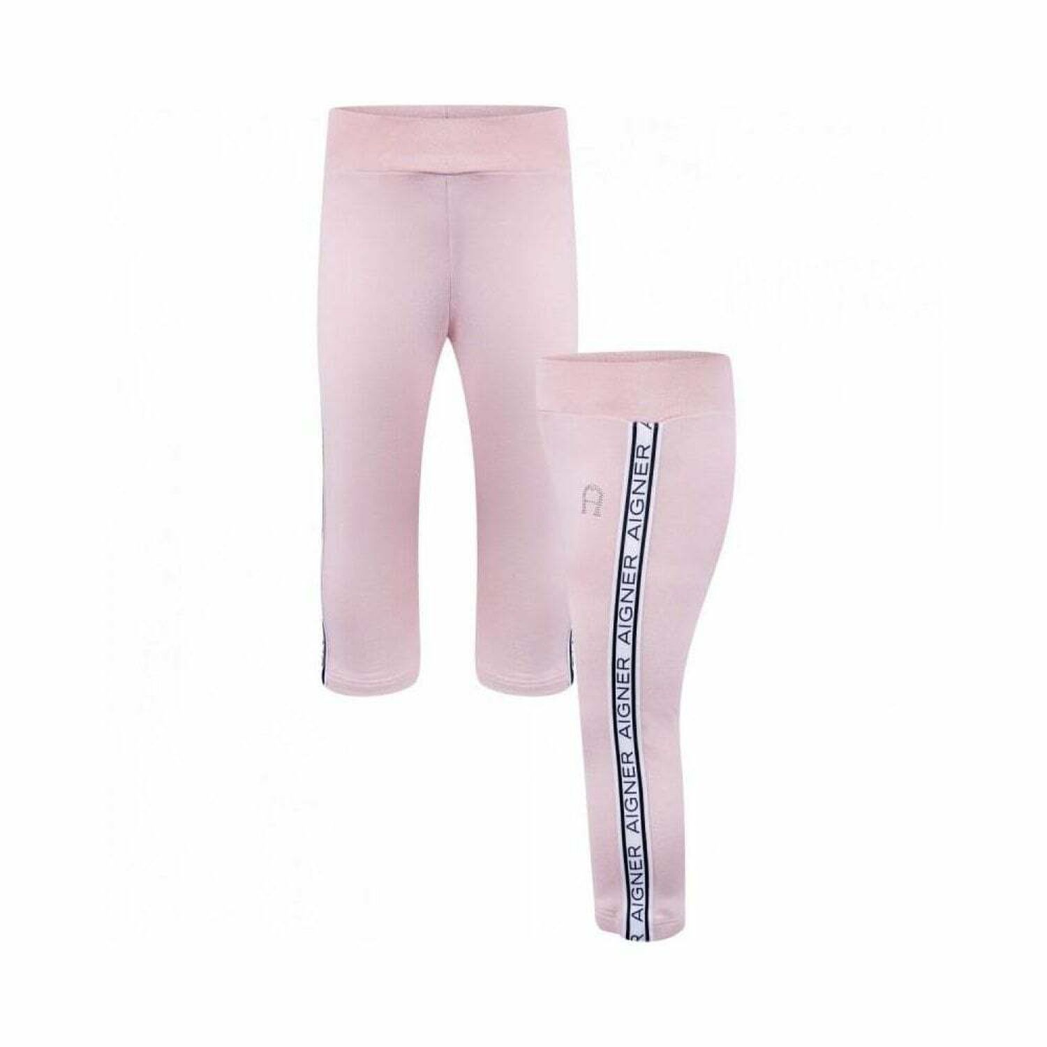 Baby Girls Pale Pink Leggings, 1, hi-res