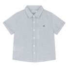 Younger Boys Blue & Ivory Shorts Set, 2, hi-res