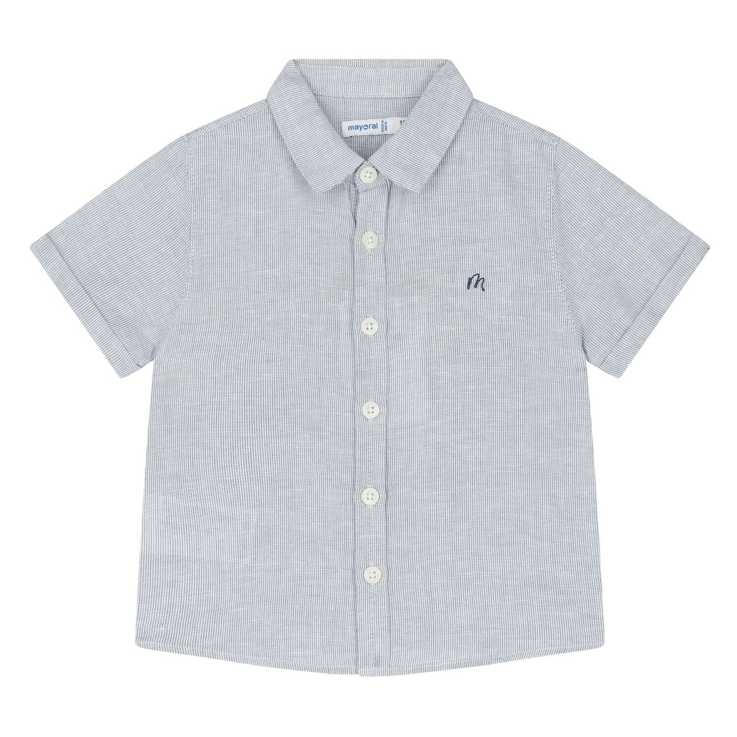 Younger Boys Blue & Ivory Shorts Set, 2, hi-res