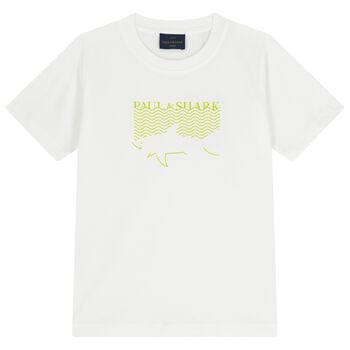 Boys White Logo T-Shirt