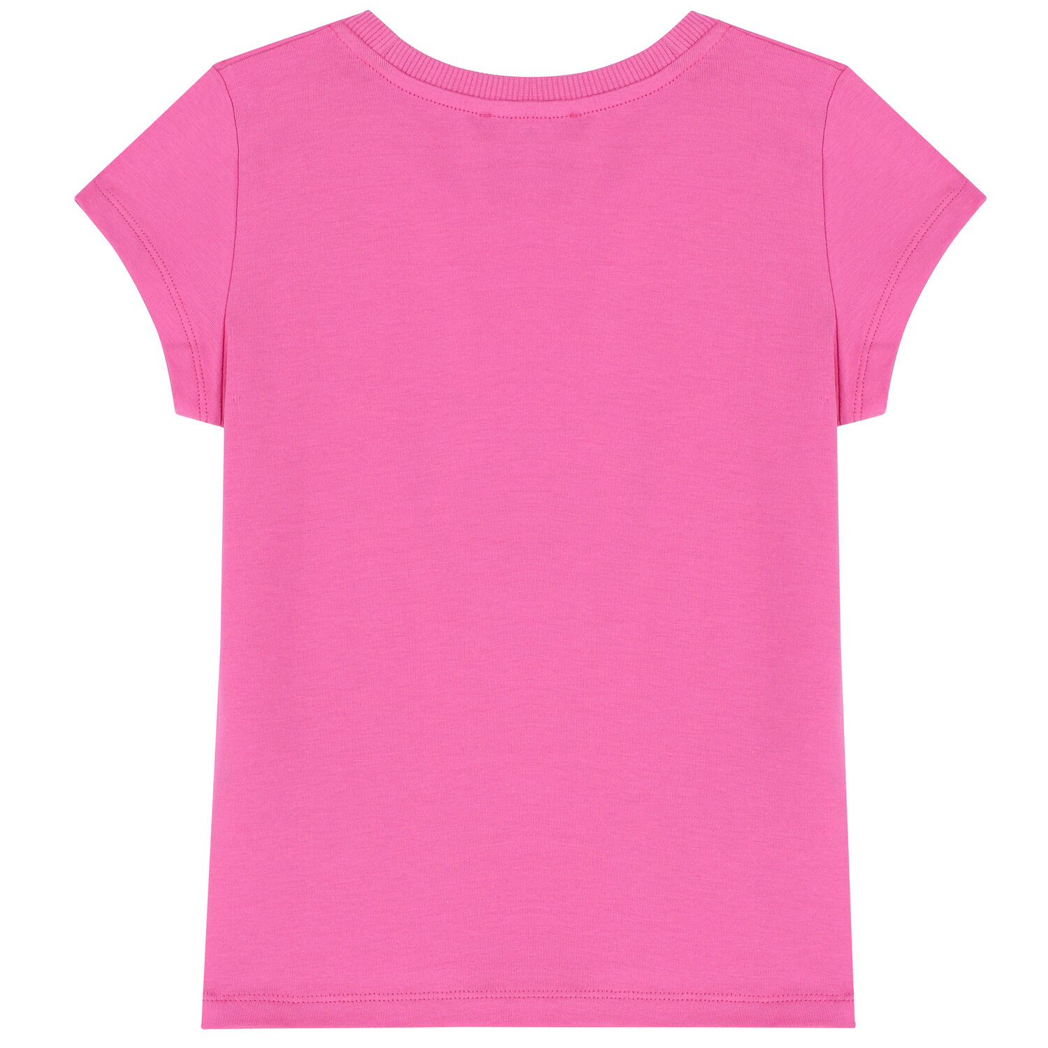Girls Pink Teddy Logo T-Shirt, 1, hi-res