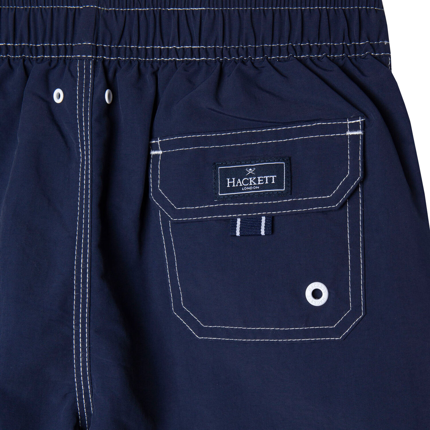 Boys Navy Nylon Swim Shorts, 1, hi-res