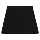 Girls Black Logo Skirt, 1, hi-res