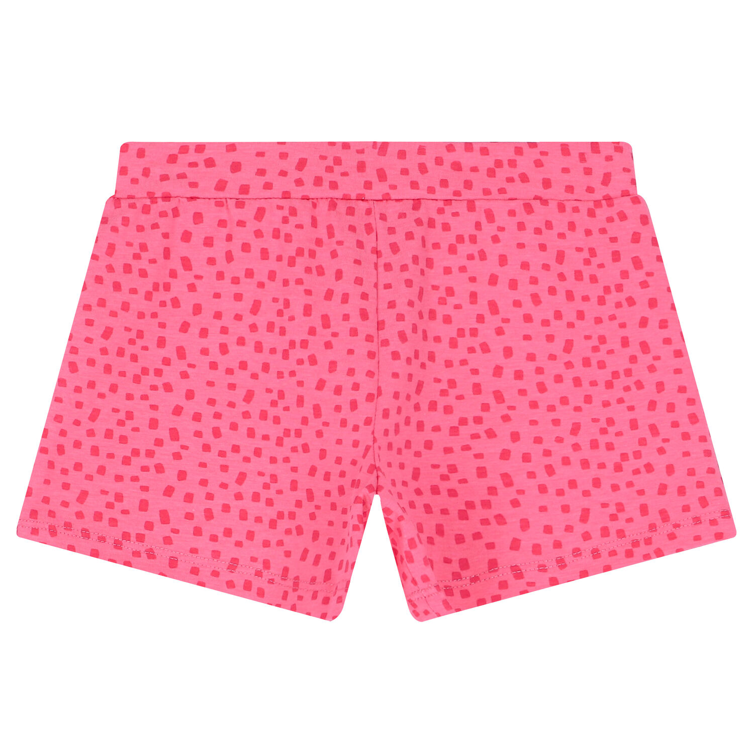 Girls Ivory & Pink Graphic Shorts Set, 1, hi-res
