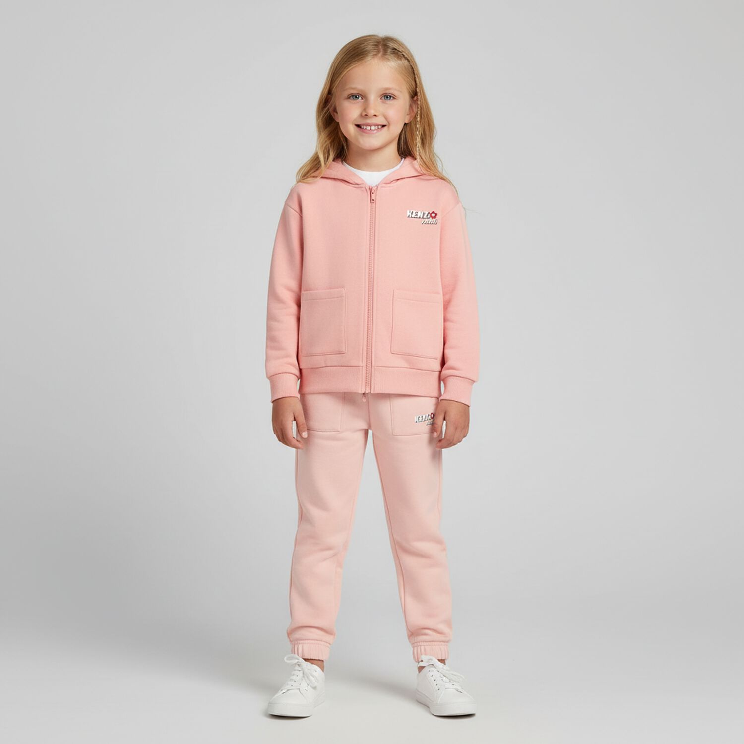  Girls Pink Logo Joggers, 1, hi-res