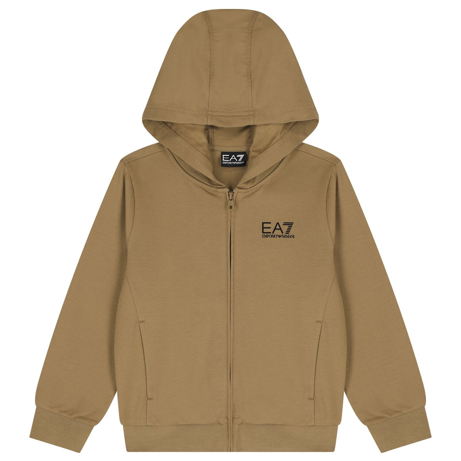 Boys Beige & Black Logo Tracksuit, 3, hi-res