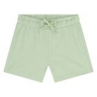 Younger Boys Beige, Ivory & Green Shorts Set, 3, hi-res