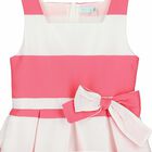 Girls White & Pink Dress, 2, hi-res