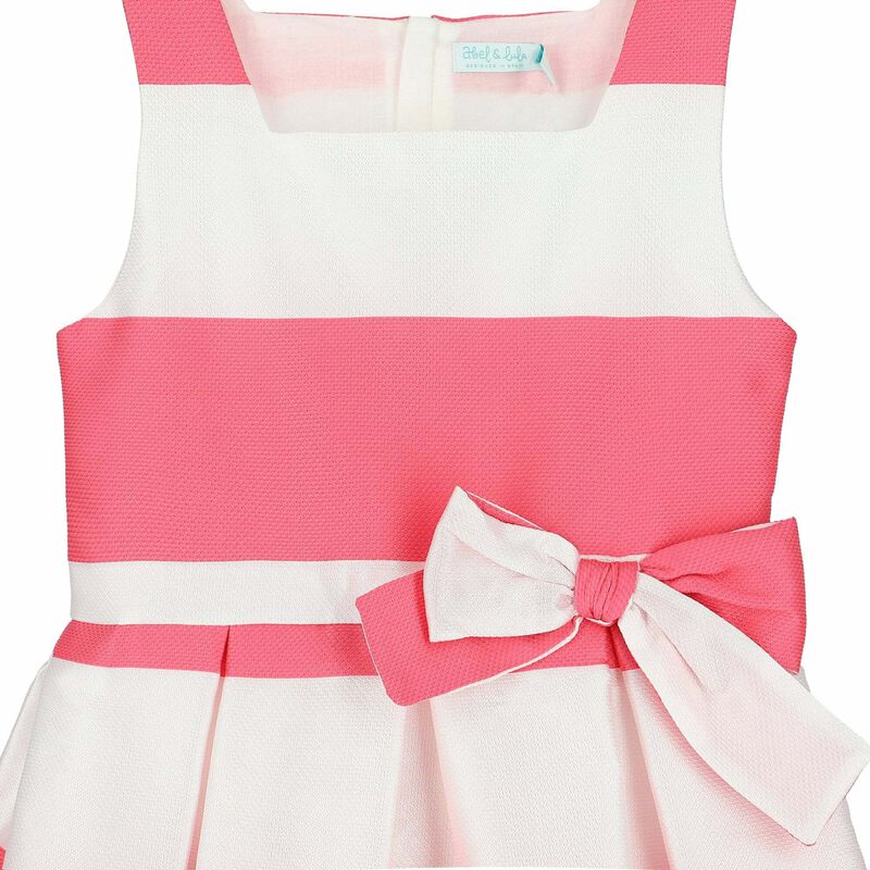 Girls White & Pink Dress, 2, hi-res image number null