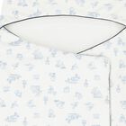 Baby Boys Ivory & Blue Logo Nest, 2, hi-res