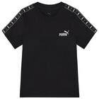Boys Black Logo T-Shirt, 1, hi-res