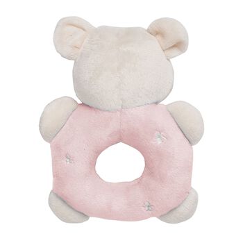 Baby Girls Pink Bear Rattle Toy