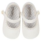 Baby Girls White Pre Walker Shoes, 2, hi-res