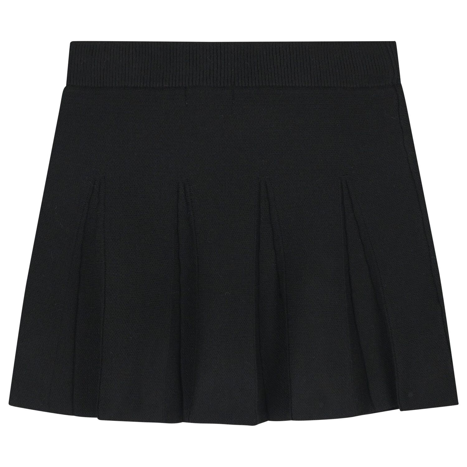 Girls Black & Beige Polka Dot Skirt Set, 1, hi-res