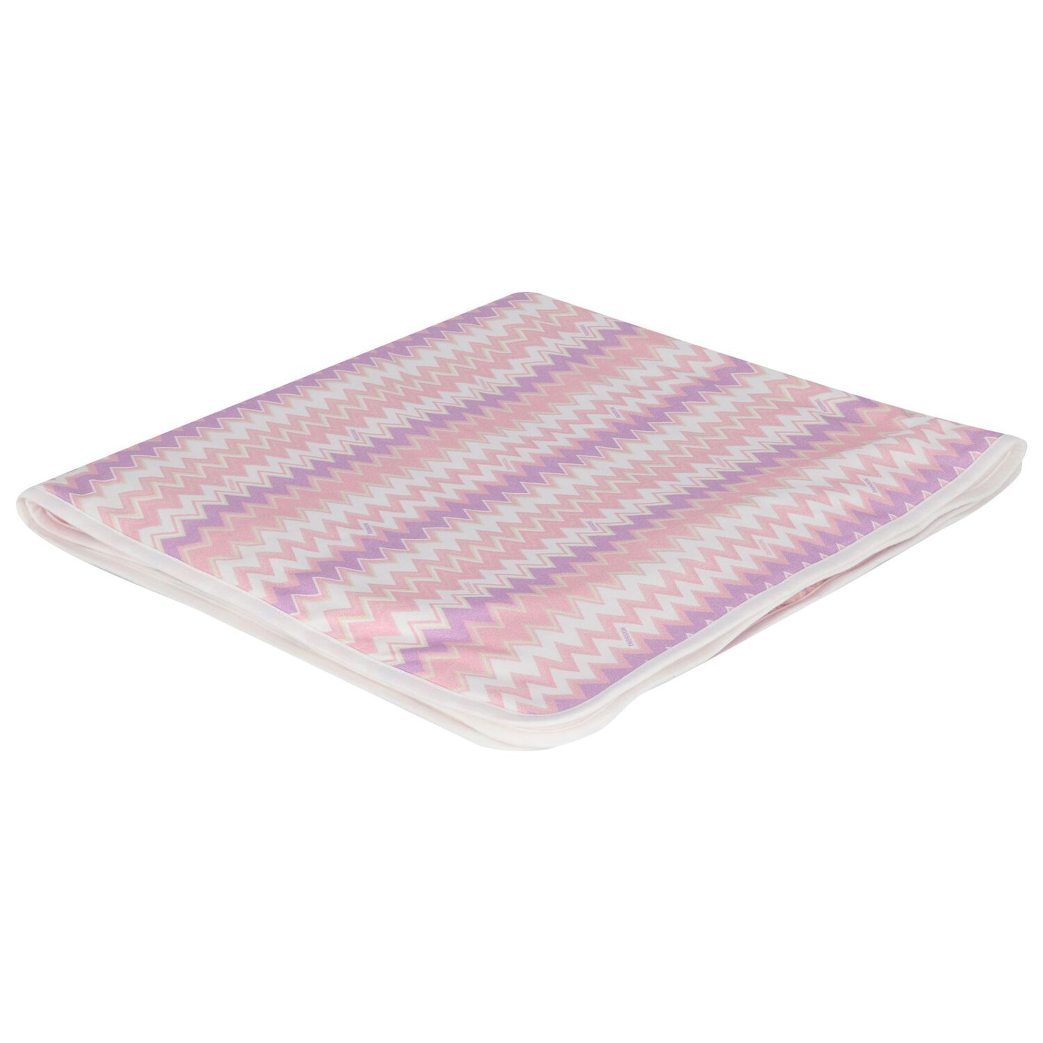 Baby Girls Pink Zigzag Blanket, 1, hi-res