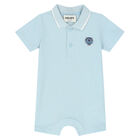 Baby Boys Blue Tiger Romper, 1, hi-res