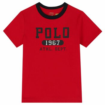 Boys Red Logo T-Shirt