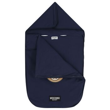 Navy Blue Teddy Bear Logo Baby Nest