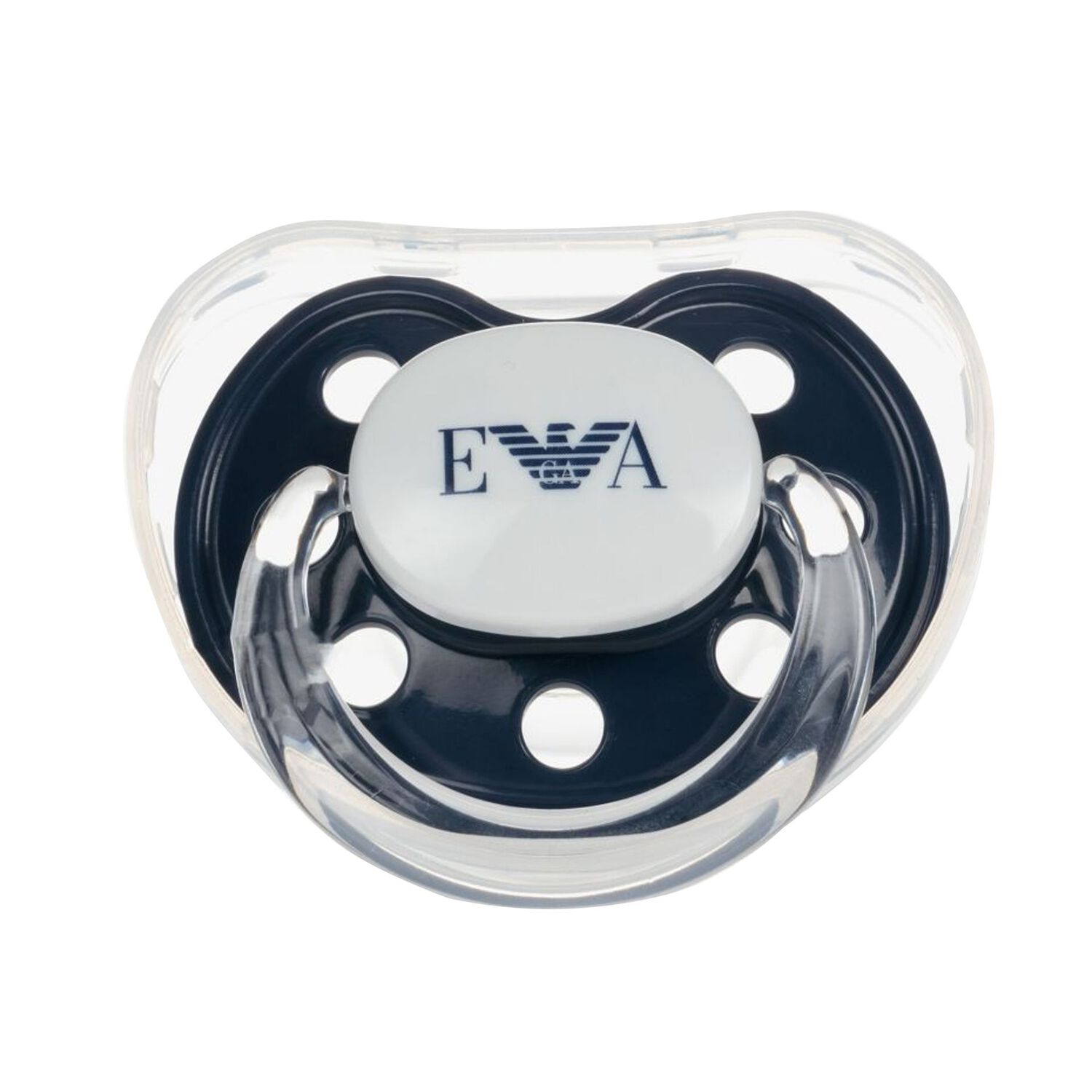 Baby Boys Navy Blue Dummy & Clip Set, 3, hi-res image number null