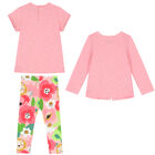 Younger Girls Pink Leggings Set, 1, hi-res
