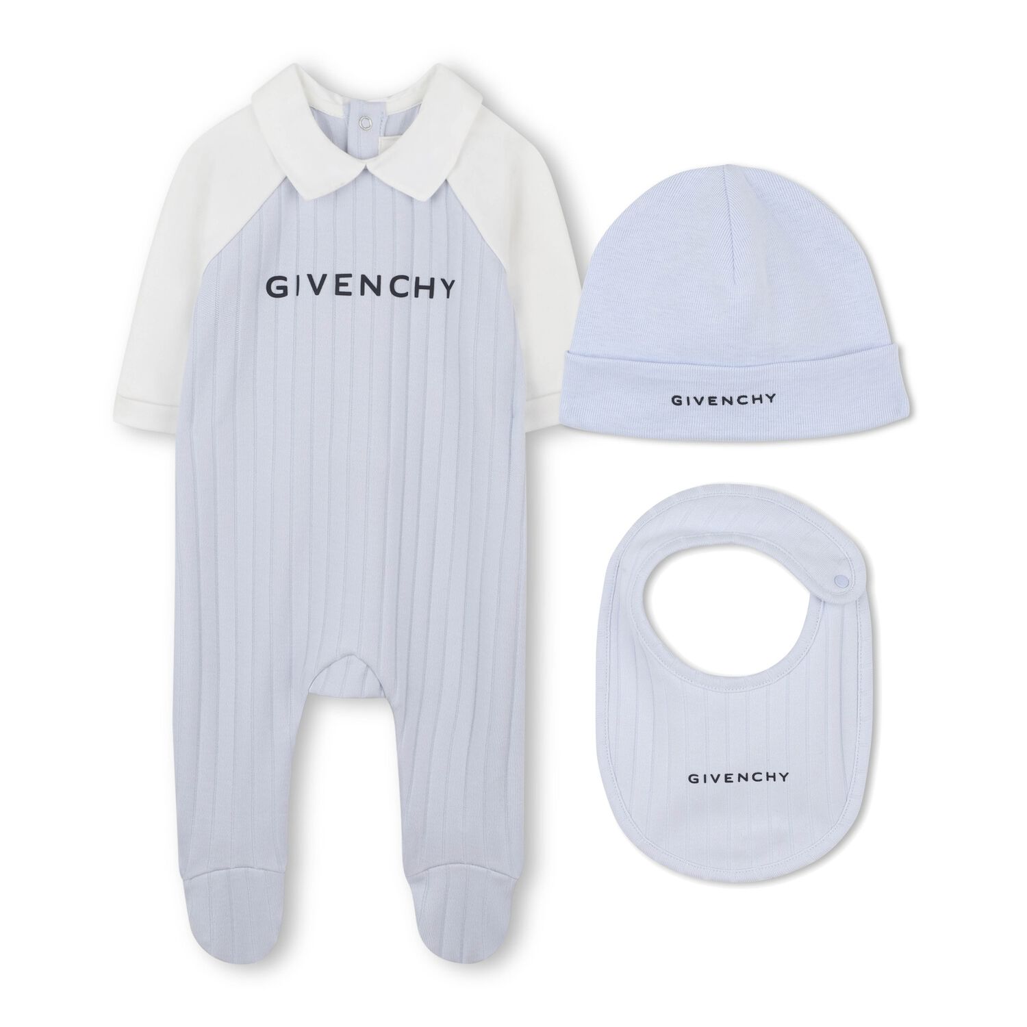 Blue & White Logo Babygrow Gift Set, 2, hi-res image number null