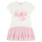 Girls Pink Diamantes Leggings Set, 1, hi-res